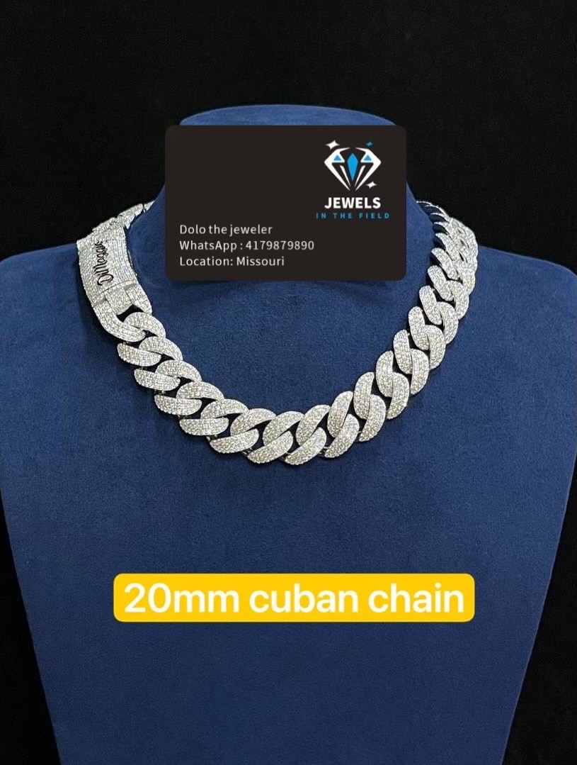 Iced Cuban — 20mm w/ Name Plate