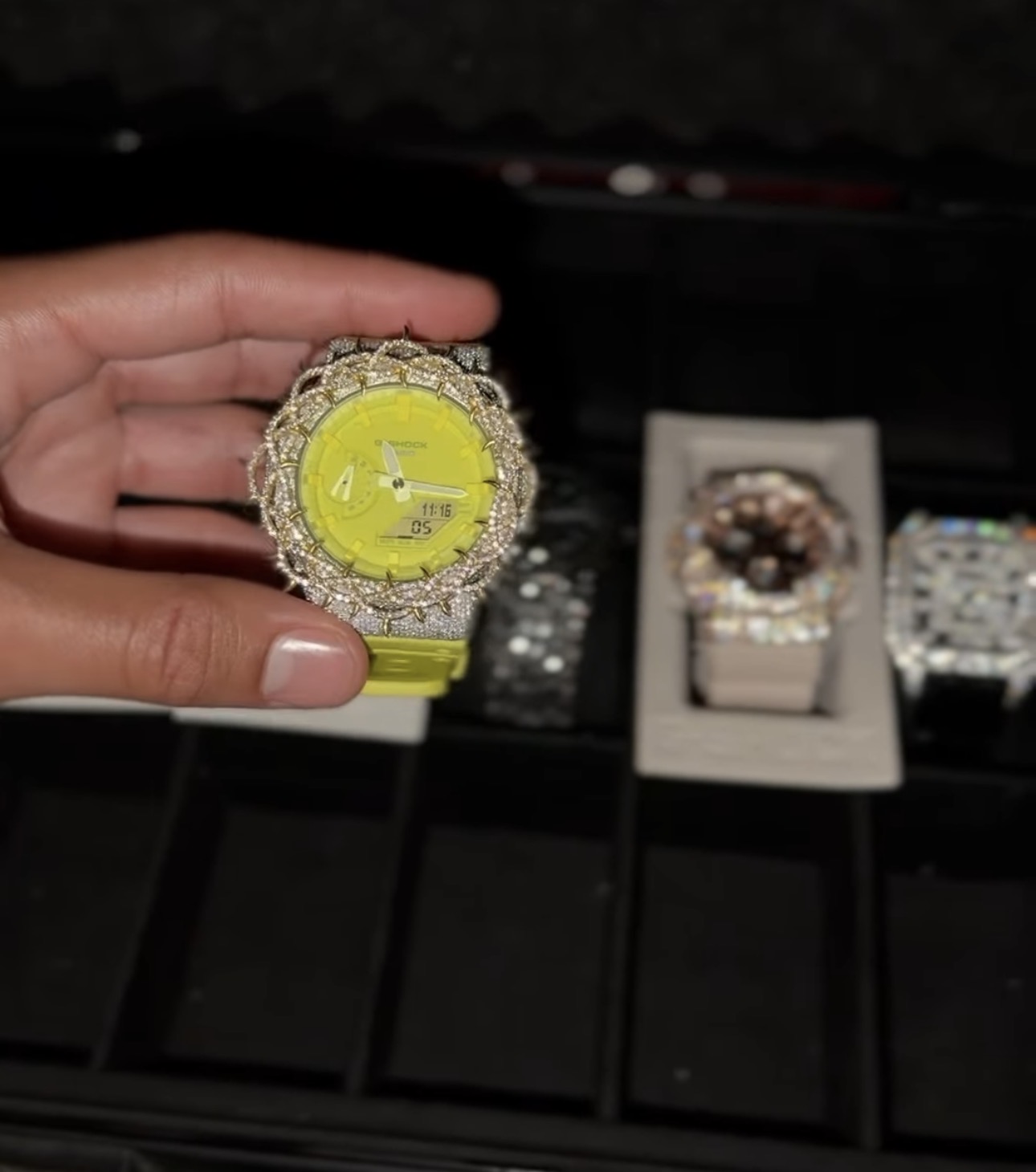 Iced G-Shock — Hazard Yellow