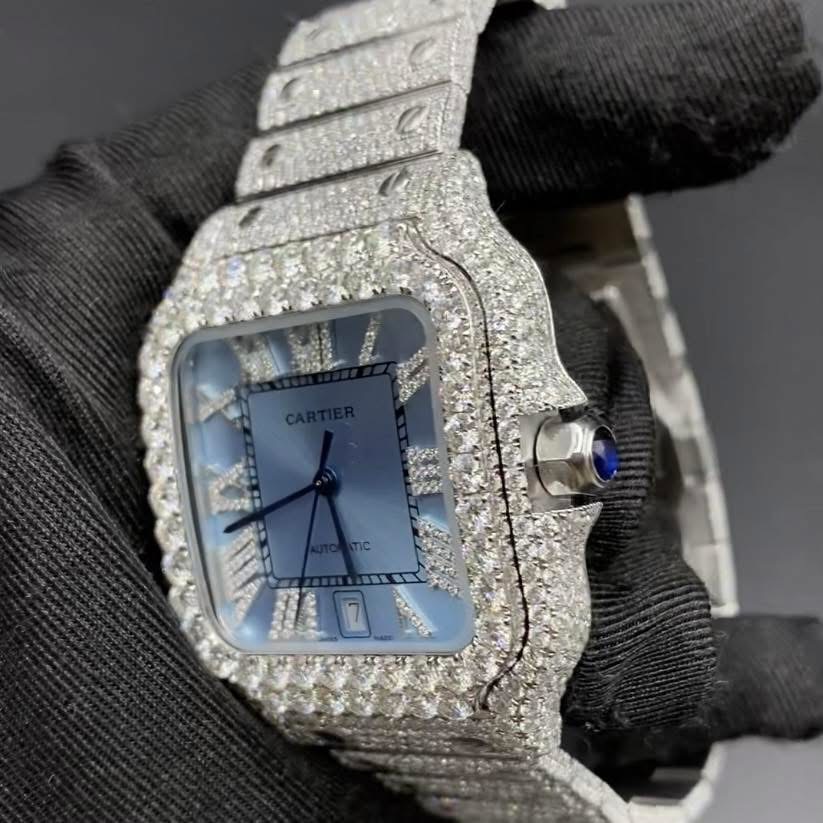 Cartier Santos — Fully Iced