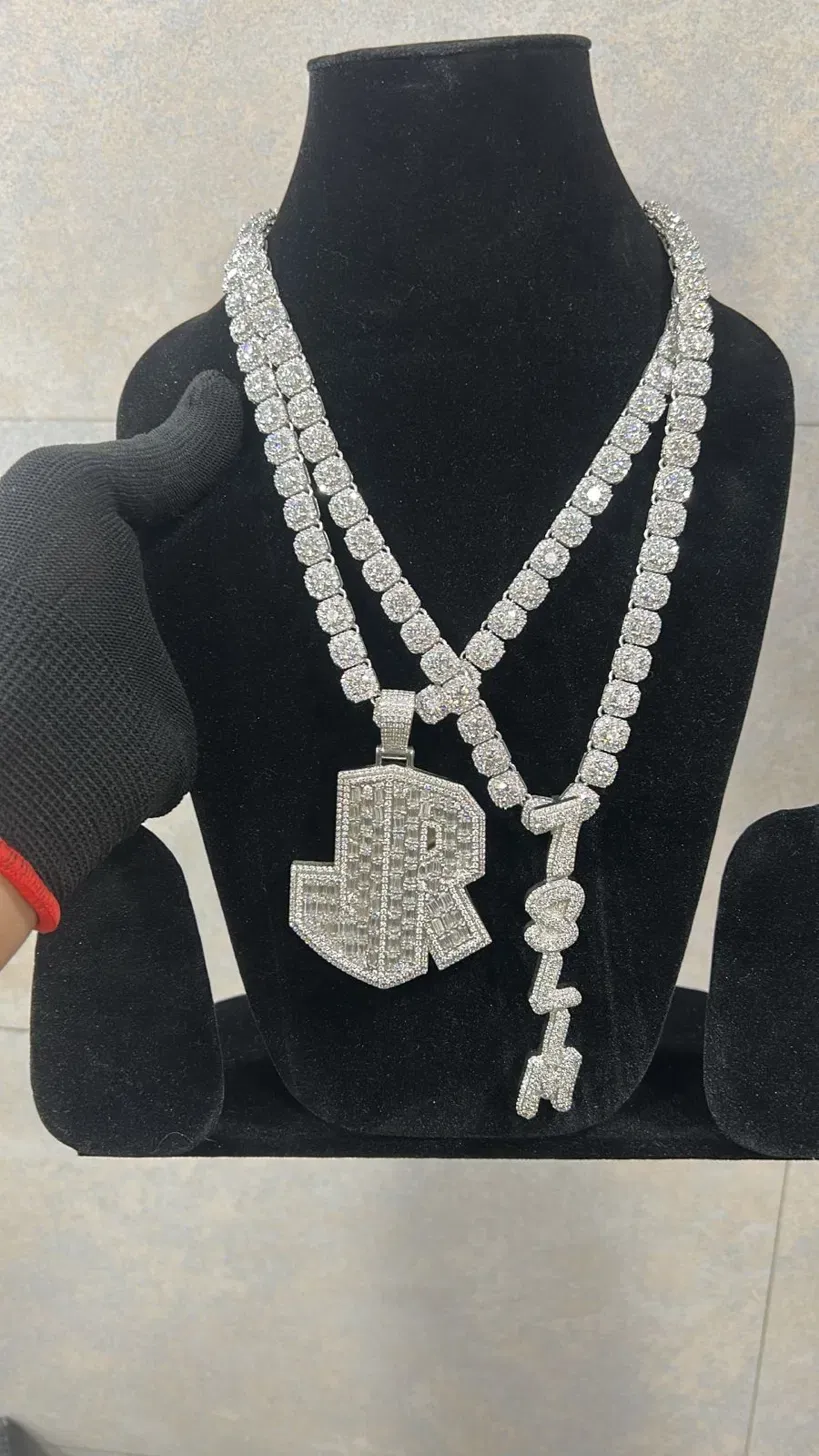 Baguette Letter Set + Tennis Chains